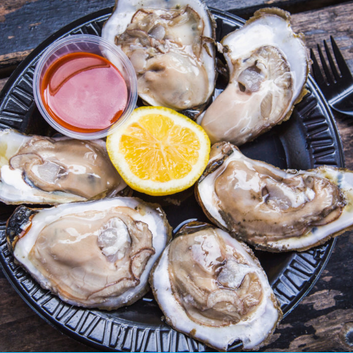 OystersShucked, Delaware Bay Medford Seafood Market
